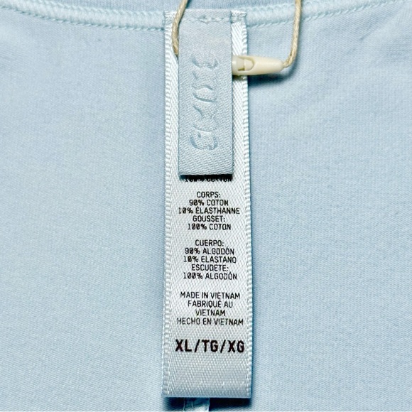 SKIMS Cotton Jersey Scoop Neck Bodysuit in Opal - Picture 6 of 7